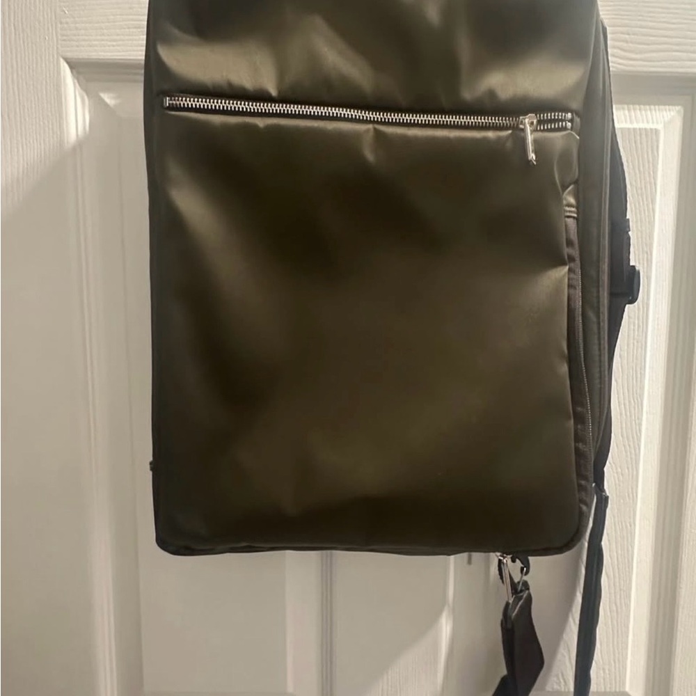 3WAY Business Bag with Cordura Ballistic, with Laptop Sleeve - Olive Green